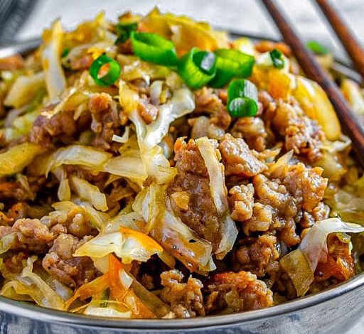 WEIGHT WATCHERS EGG ROLL IN A BOWL