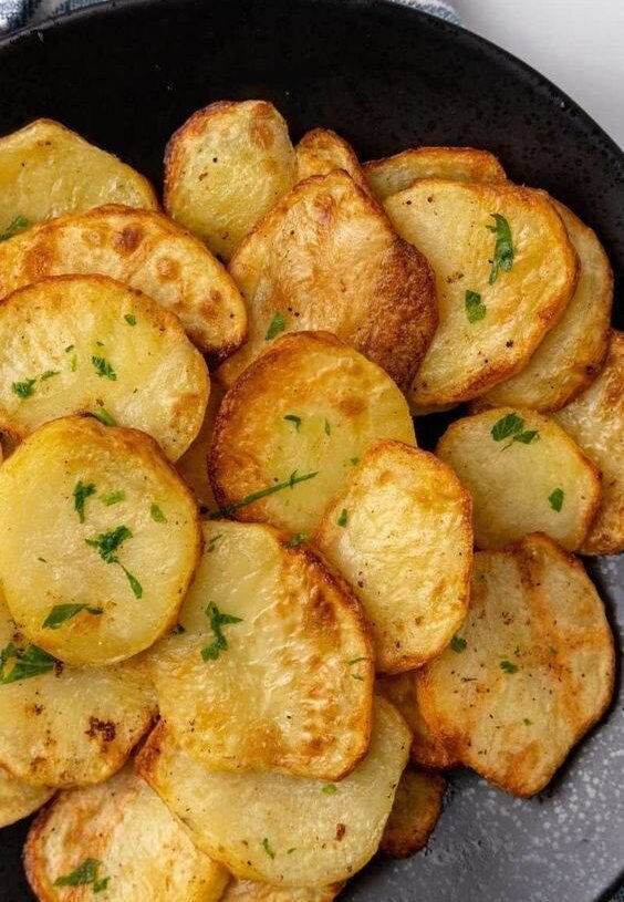 Air Fryer Sliced Potatoes: