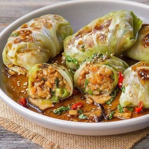 Stuffed Cabbage with Lean Filling