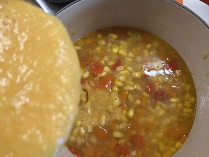 Homestyle corn soup
