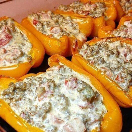 Cream Cheese Stuffed Bell Peppers