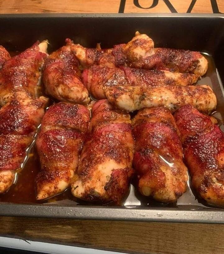 Keto Bacon Wrapped Chicken