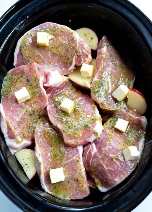 Crockpot Ranch Pork Chops and Potatoes: