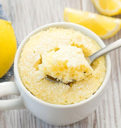 Keto Sugar-Free Lemon Mug Cake Recipe: