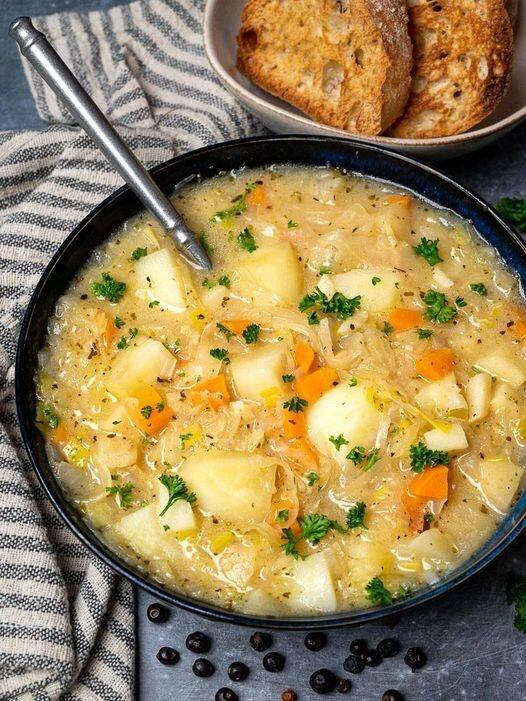 Vegan Sauerkraut Soup Recipe