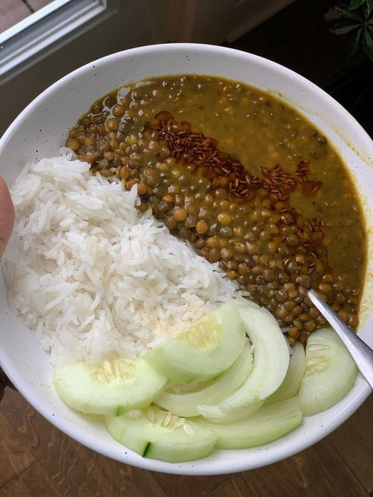 Instant Pot Brown Lentils Curry / Sabut Masoor Dal