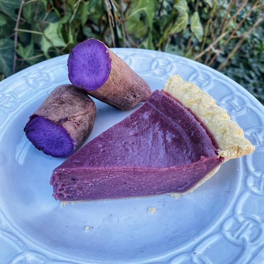 My Vegan Purple Sweet Potato Pie