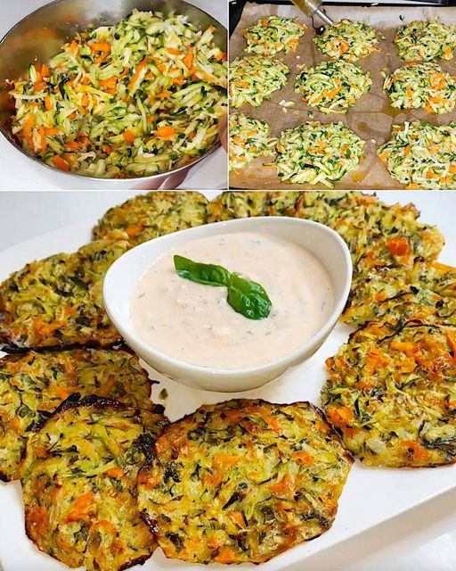 Vegan Zucchini Carrot Pancakes