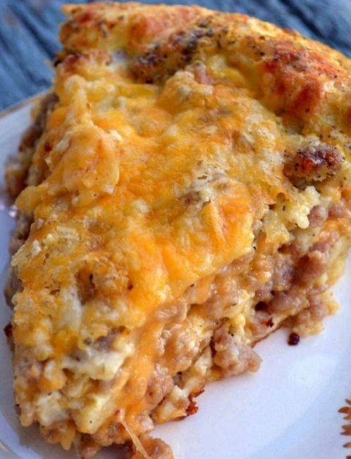 Not So Impossible Cheeseburger Pie