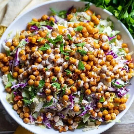 CRISPY CHICKPEA CHOPPED SALAD