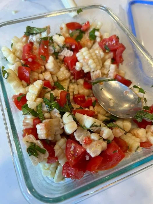 WW Corn Tomato Basil Salad: