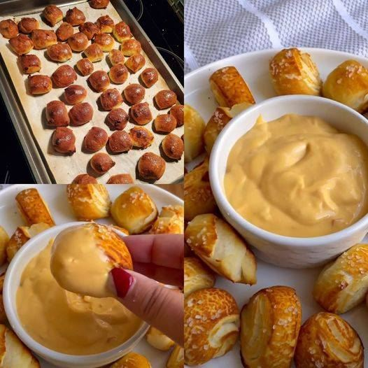 Keto Pretzel Bites with Cheese Sauce – Plant Based and Veganism