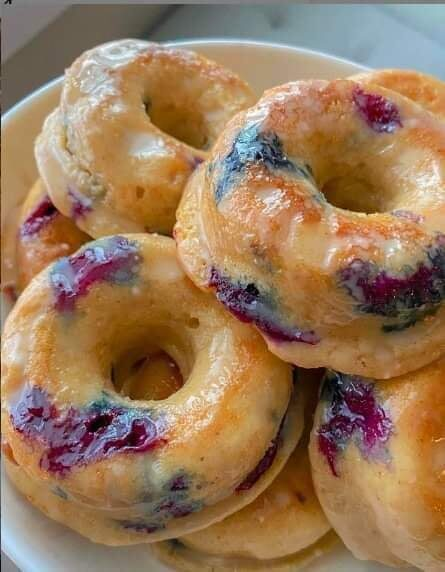 Vegan Blueberry Donuts