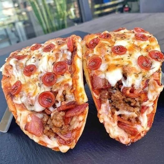 Low-Carb Meat Lovers Pizza Tacos😋