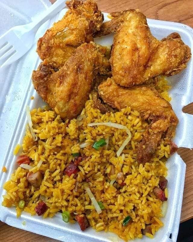 Chicken Wings and Pork Fried Rice…🤤
