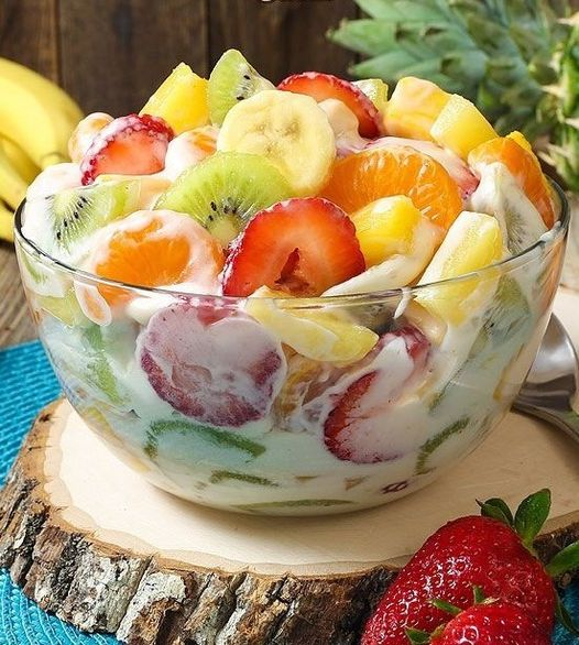 creamy fruit salad