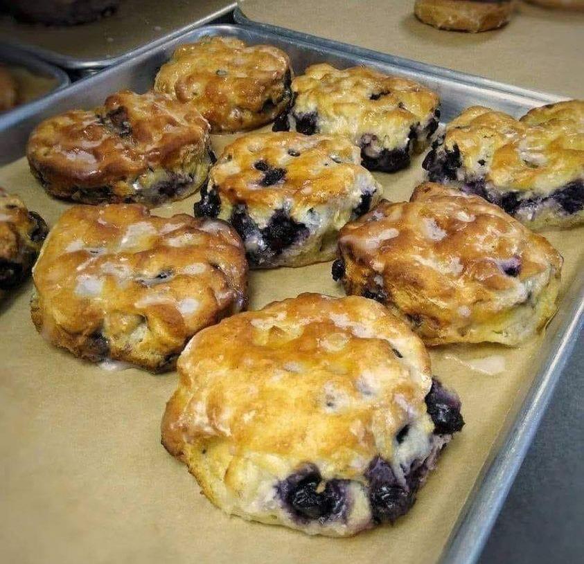 Home Made Blueberry Biscuits