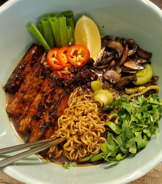 Tofu Ramen with a Homemade Twist 🍜💚