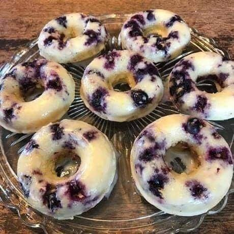 Keto Blueberry Donuts