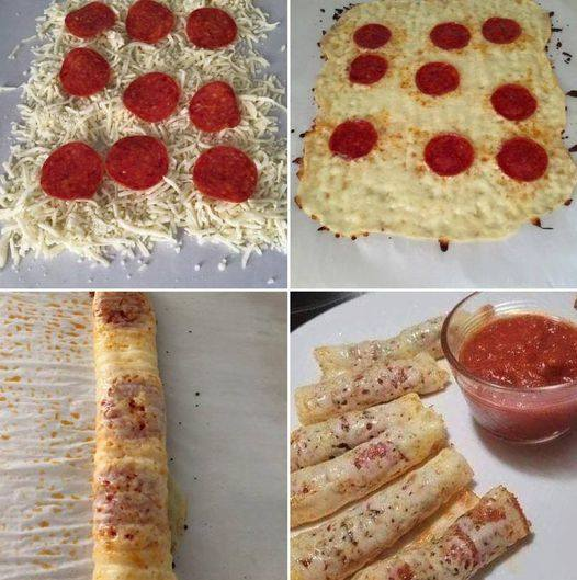 KETO PIZZA ROLL UPS