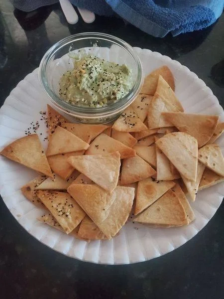 Keto chips and dip