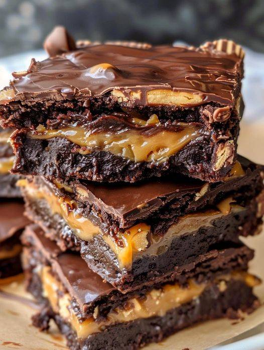 Keto Snickers Brownies