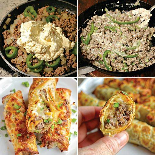 Keto Philly Cheese Steak egg roll