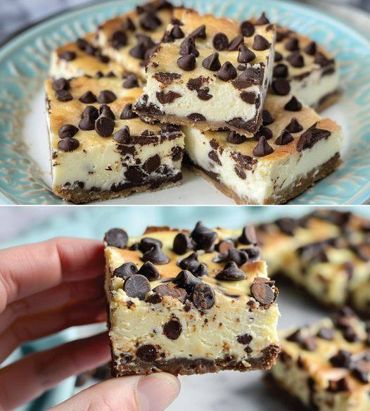 Keto Chocolate Chip Cheesecake Bars