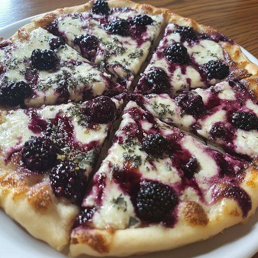 Keto Blackberry Ricotta Flatbread