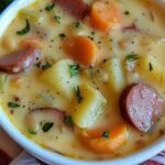 KETO KIELBASA SOUP WITH CAULIFLOWER