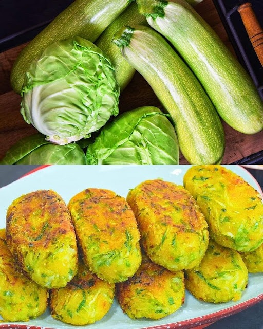 Vegan Zucchini and Cabbage Croquettes Recipe