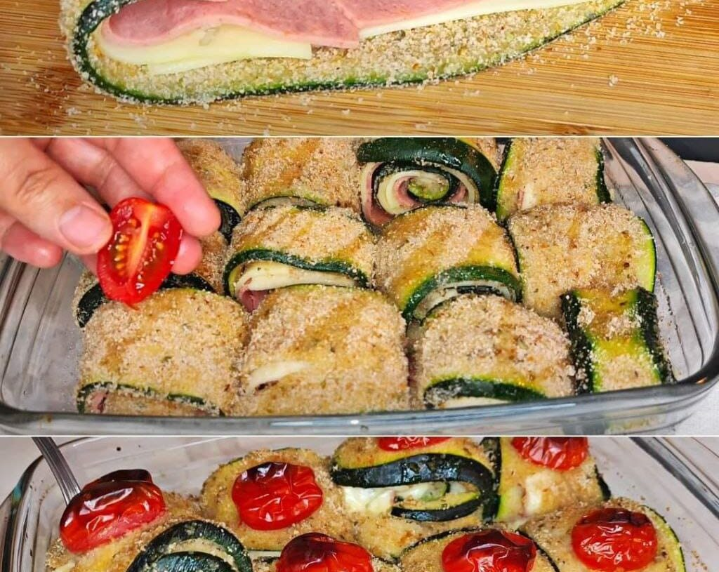 Keto Stuffed Zucchini Rolls.